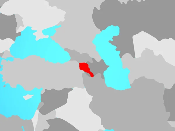 Armenien Blå Politiska Jordglob Illustration — Stockfoto