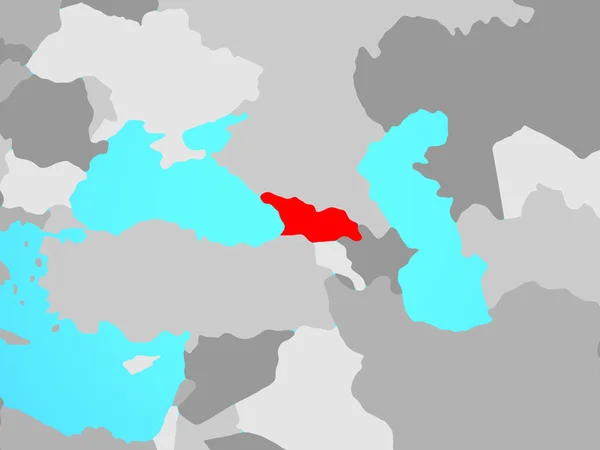 Γεωργία Μπλε Πολιτική Σφαίρα Απεικόνιση — Φωτογραφία Αρχείου