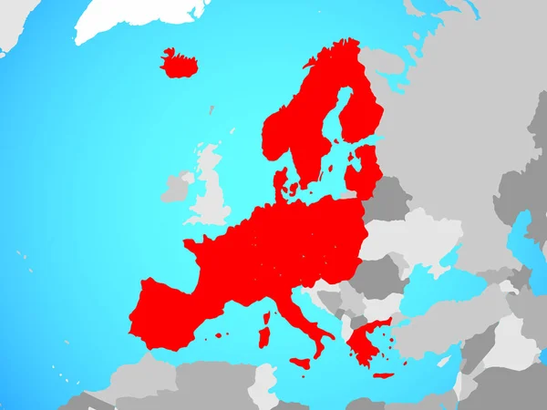 세계에 Schengen 회원입니다 일러스트 — 스톡 사진