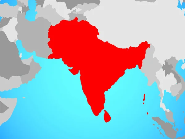 세계에 Saarc 상태입니다 일러스트 — 스톡 사진