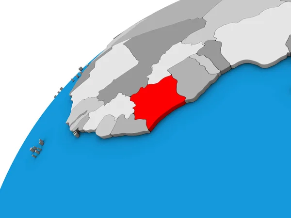 Берег Слоновой Кости Глобусе Иллюстрация — стоковое фото