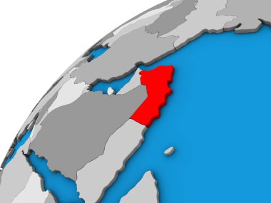 Umman 3 boyutlu kürede. 3B illüstrasyon.