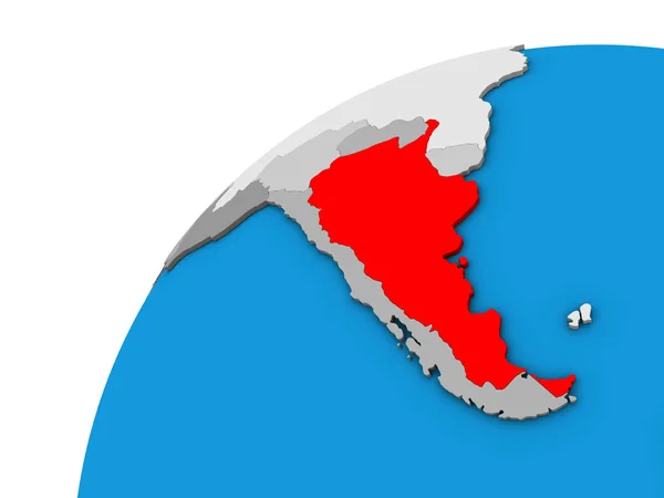 Аргентина Моделі Землі Ілюстрація — стокове фото