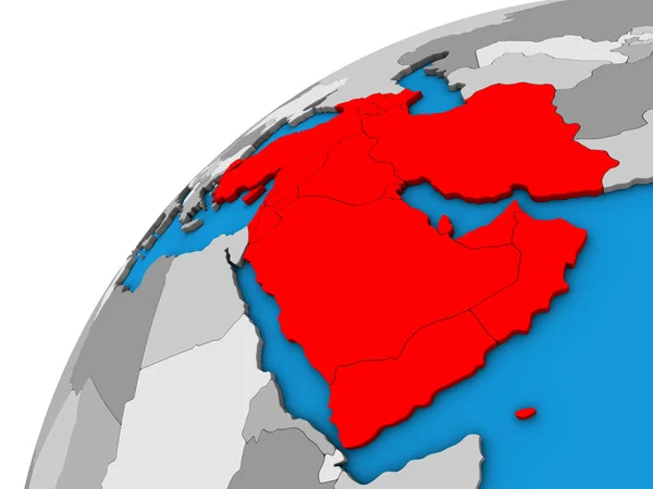 West Azië Globe Illustratie — Stockfoto