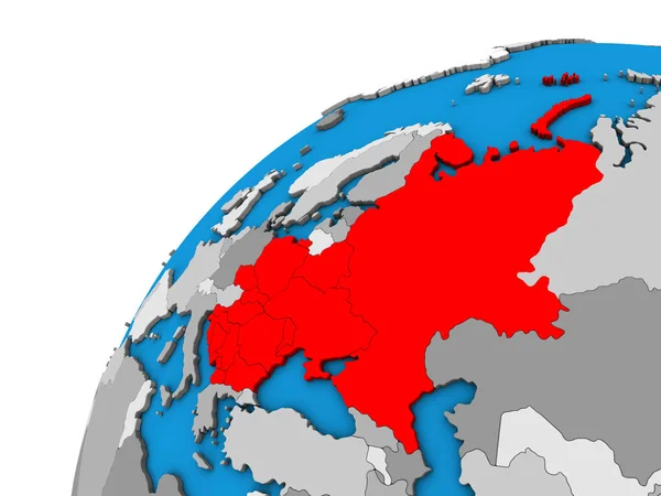 Восточная Европа Глобусе Иллюстрация — стоковое фото