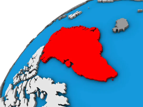 Greenland Globe Illustration — Stock Photo, Image