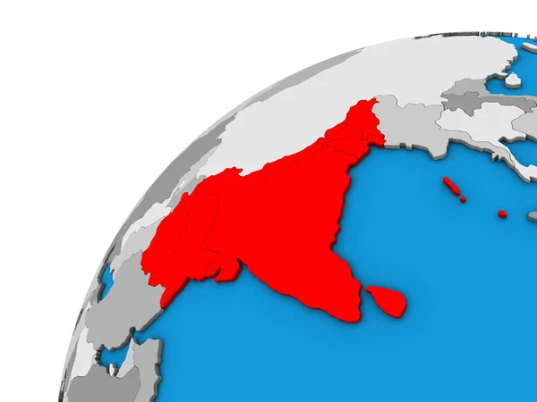 Lidstaten Van Saarc Globe Illustratie — Stockfoto