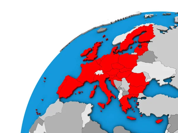 Unione Europea Sul Globo Illustrazione — Foto Stock