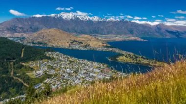 Queenstown, Yeni Zelanda, Yeni Zelanda Dünya ve Turizm başkenti en güzel kentlerinden biri Timelapse video.