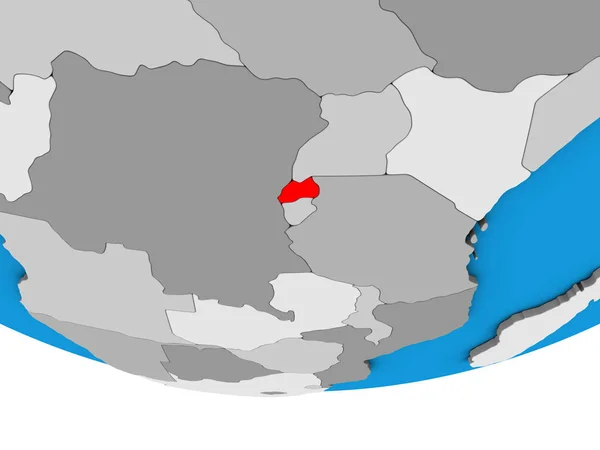 Руанда Простий Політичних Моделі Землі Ілюстрація — стокове фото