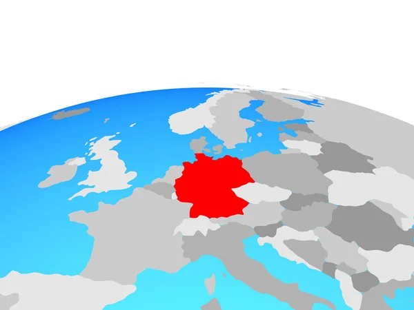 Germania Sul Globo Politico Illustrazione — Foto Stock