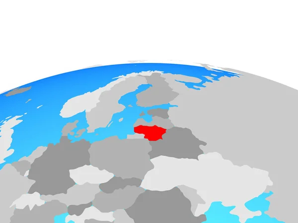 立陶宛在政治全球 — 图库照片