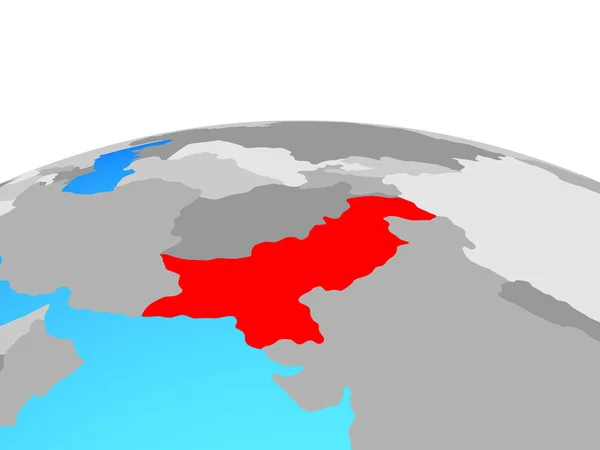 Пакистан Політичні Земної Кулі Ілюстрація — стокове фото