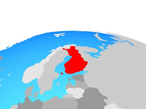 Finlandia Globus Polityczny Ilustracja — Zdjęcie stockowe
