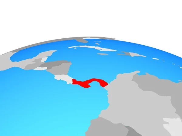 Panama Auf Dem Politischen Globus Illustration — Stockfoto