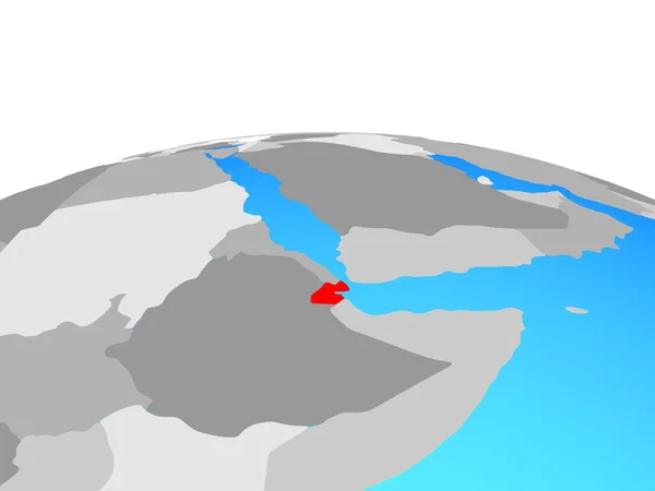Джибутійський Політичні Земної Кулі Ілюстрація — стокове фото