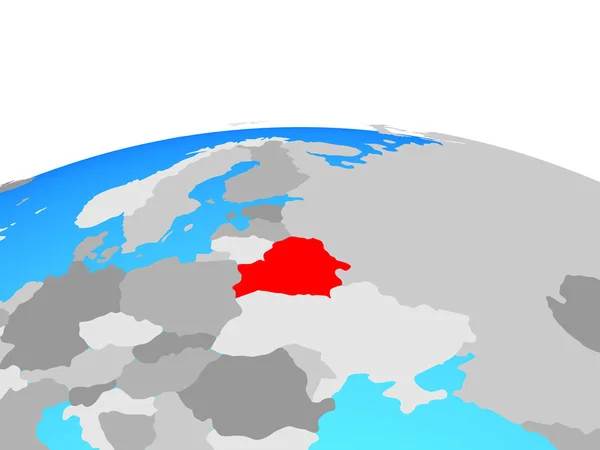 Fehéroroszország Politikai Földgömb Illusztráció — Stock Fotó