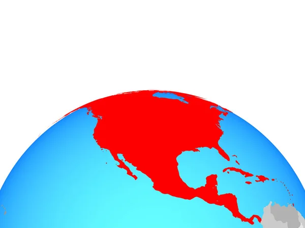 North America Political Globe Illustration — Stock Photo, Image