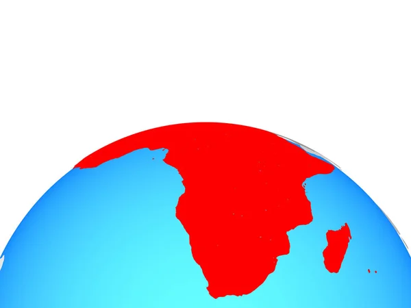 Afrika Auf Dem Politischen Globus Illustration — Stockfoto
