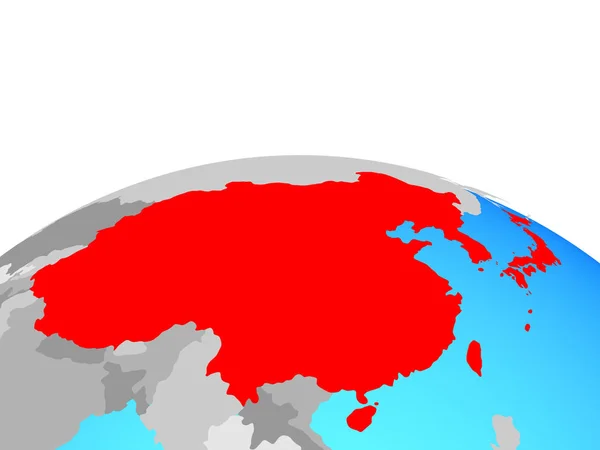 Östasien Politiska Jordglob Illustration — Stockfoto