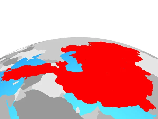 生态成员国在政治地球上 — 图库照片