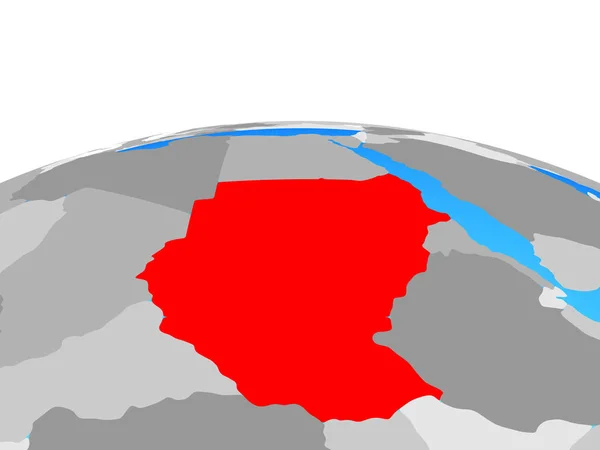 Sudan Den Politiska Världen Illustration — Stockfoto