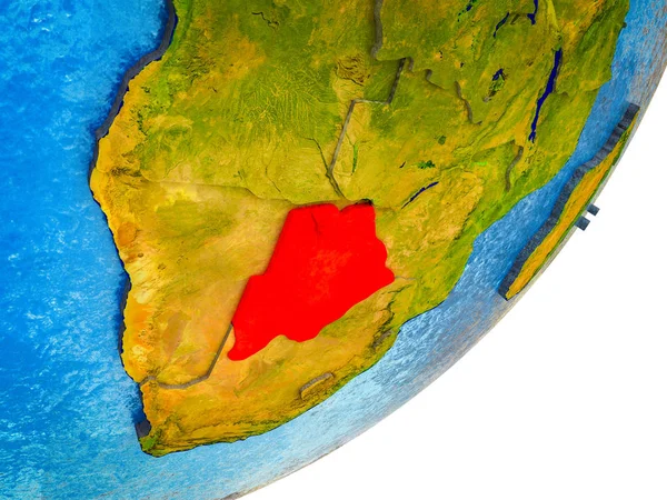 Botswana Model Earth Water Divided Countries Illustration — Stock Photo, Image