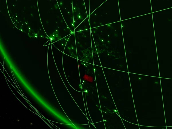 Екваторіальна Гвінея Зелену Планету Земля Космосу Мережі Концепція Міжнародного Язку — стокове фото