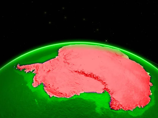 Ανταρκτική Στη Πράσινη Χώρο Δίκτυα Που Αντιπροσωπεύουν Intercontinental Εναέριας Κυκλοφορίας — Φωτογραφία Αρχείου