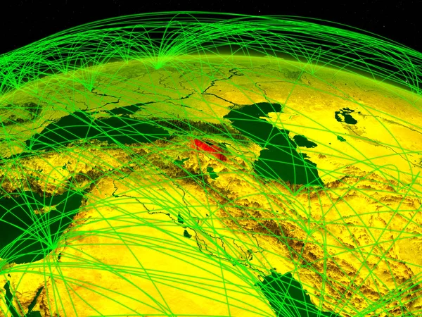 Вірменія Цифровий Планеті Земля Міжнародної Мережі Представлення Язку Подорожі Язки — стокове фото