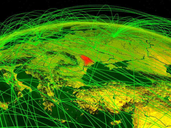Молдова Цифровий Планеті Земля Міжнародної Мережі Представлення Язку Подорожі Язки — стокове фото