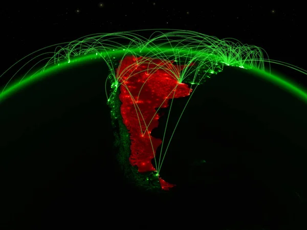 Argentinien Auf Dem Grünen Planeten Erde Mit Einem Internationalen Netzwerk — Stockfoto