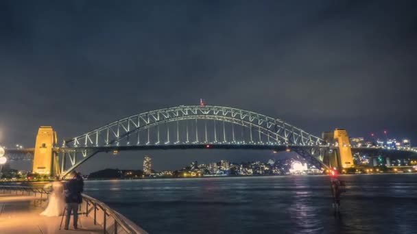 Timelapse van de Sydney Harbour Bridge — Stockvideo