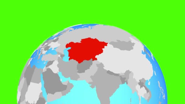 Azja Środkowa na świecie — Wideo stockowe