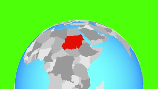 Sudan Globe — Stok video