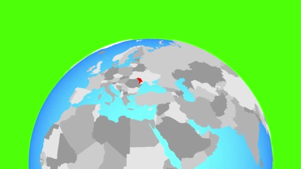 Moldova Globe — Stok video