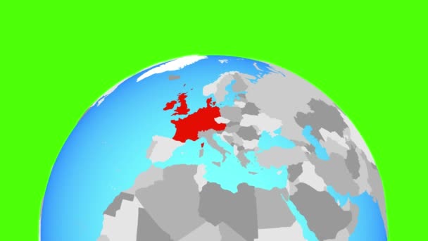 Europa Occidental en el mundo — Vídeo de stock