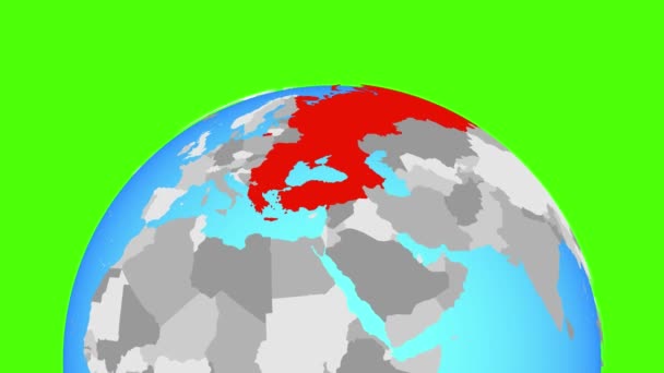 Страны ЧЭС на земном шаре — стоковое видео