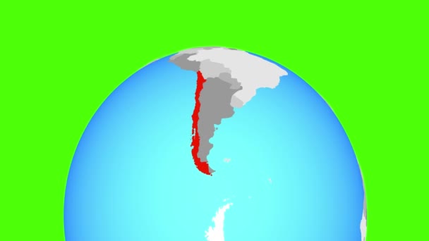 Chile a világon — Stock videók