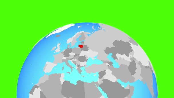 Litvánia a világ — Stock videók