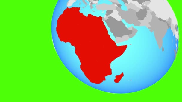 Přiblížení Afriky — Stock video