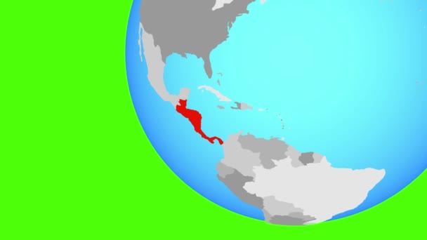 Střední Amerika zoom — Stock video