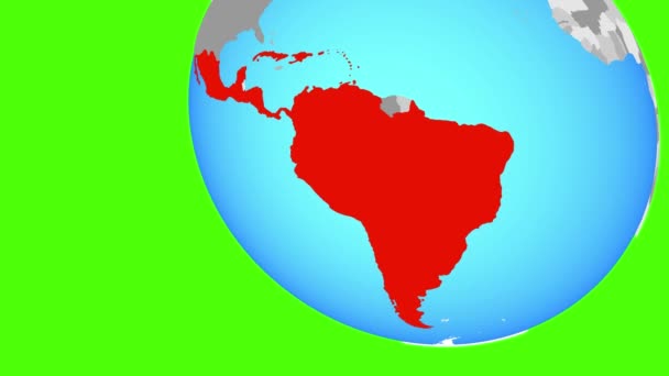 Latinamerika zoom — Stockvideo