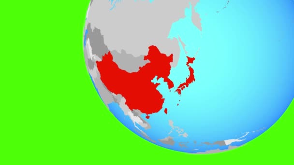Asie de l'Est zoom — Video