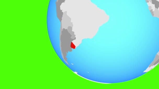 Zoom de Uruguay — Vídeo de stock