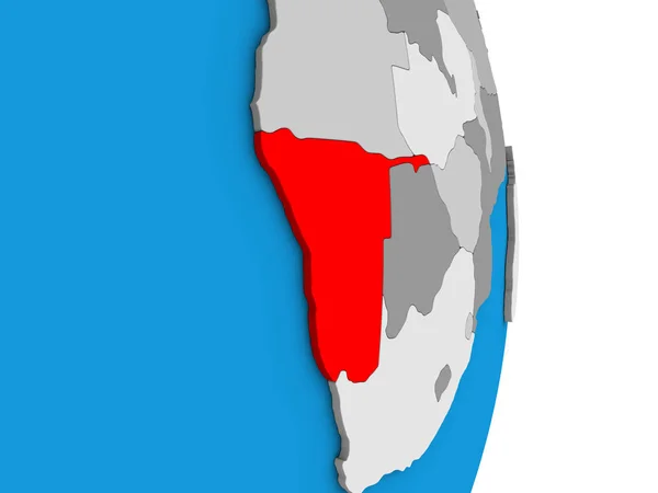 Namibia Simple Political Globe Ilustración — Foto de Stock
