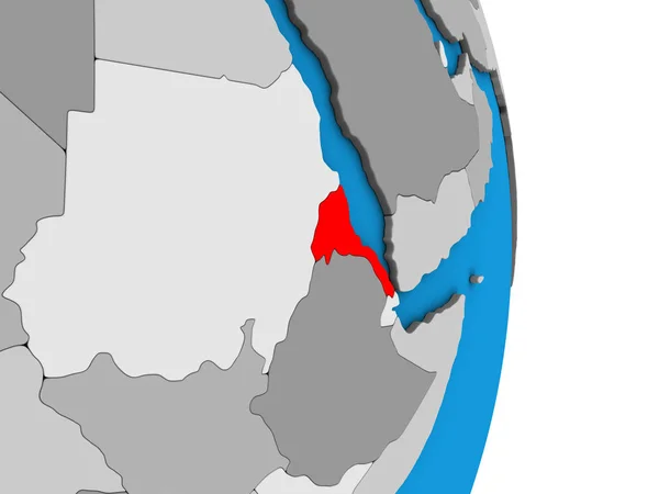 Eritrea Jednoduché Politické Glóbu Obrázek — Stock fotografie