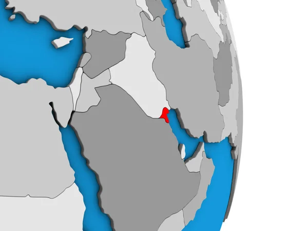 Кувейт Простий Політичних Моделі Землі Ілюстрація — стокове фото
