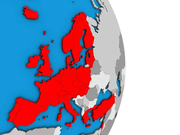 Oecd European Members Simple Political Globe Ilustración —  Fotos de Stock