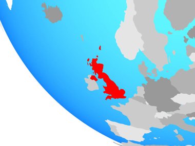 Amerika Birleşik Devletleri basit dünya üzerinde. 3D çizim.